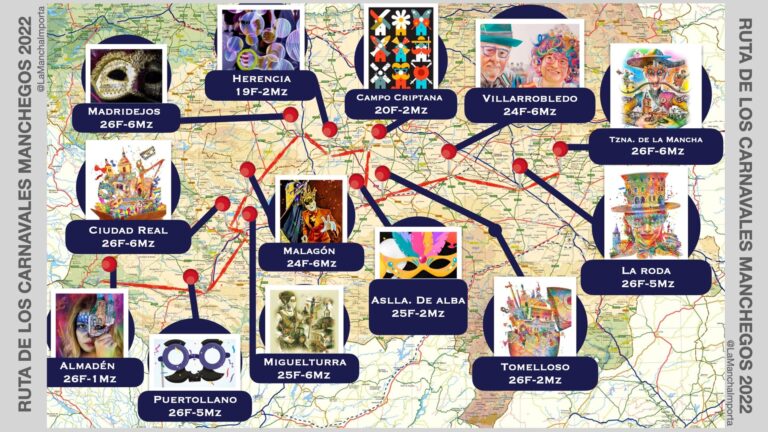 Ruta transmanchega de los carnavales y el calendario 2022