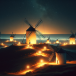 Paseo Nocturno por los Molinos Iluminados de Campo de Criptana: Una Aventura Luminiscente