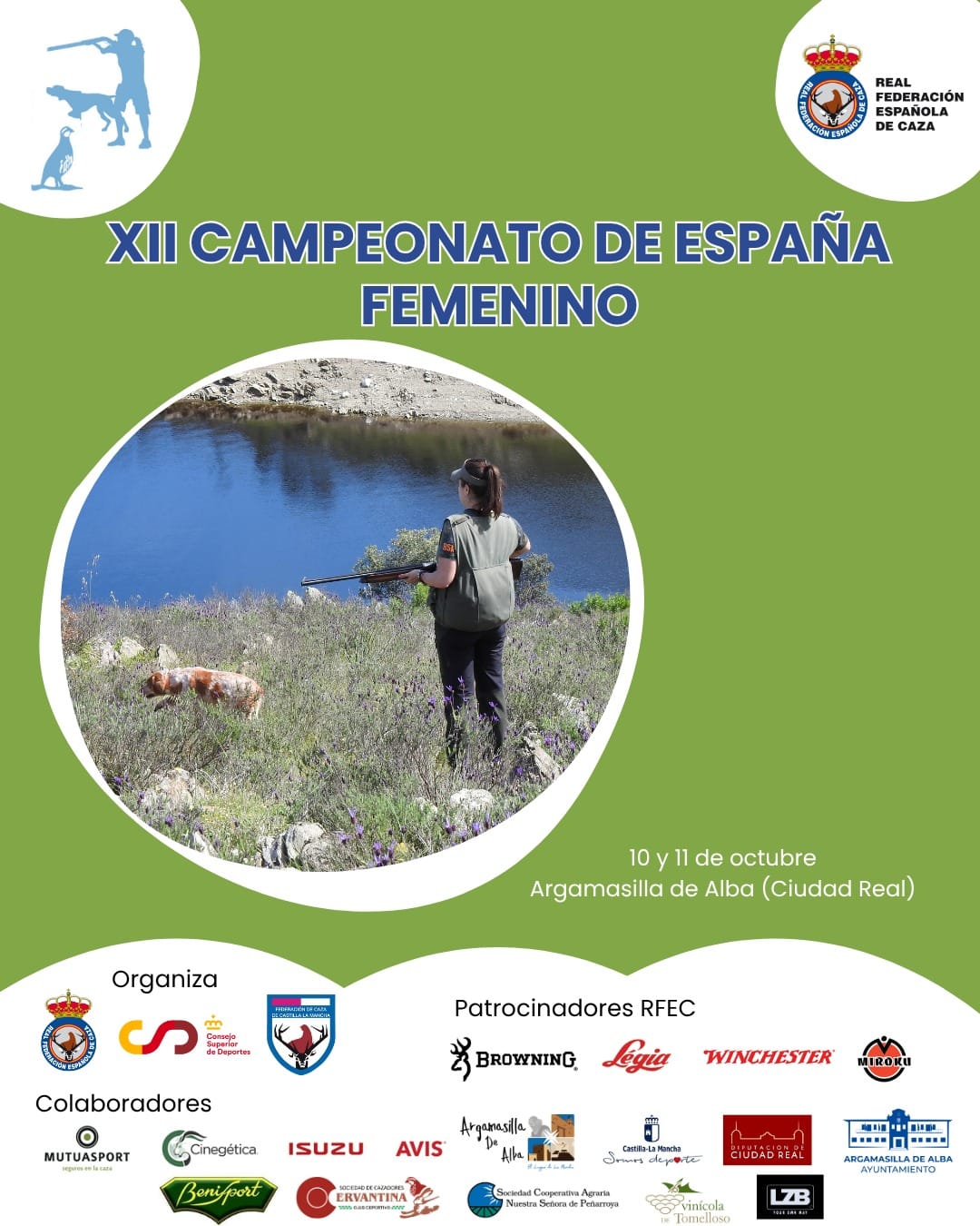 Argamasilla de Alba acoge el XII Campeonato de España Femenino de Caza Menor con Perro