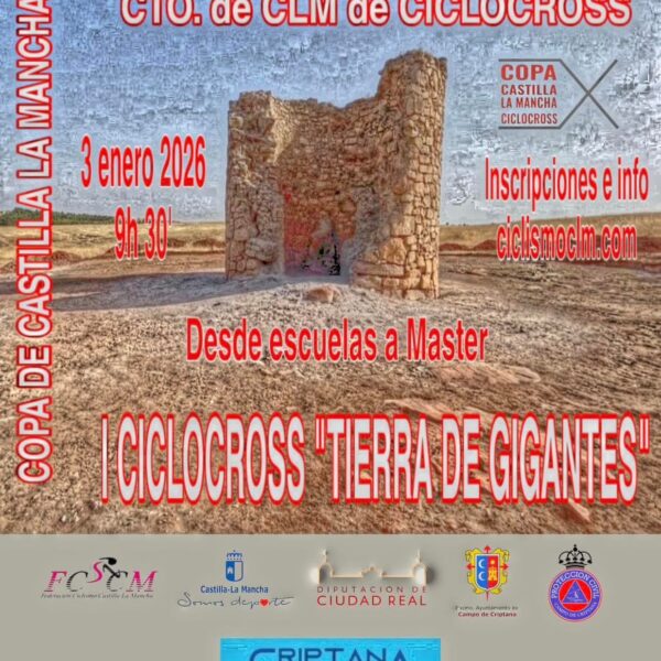 Todo listo en Campo de Criptana para una decisiva cita con el ciclocross en el estreno del CX Tierra de Gigantes