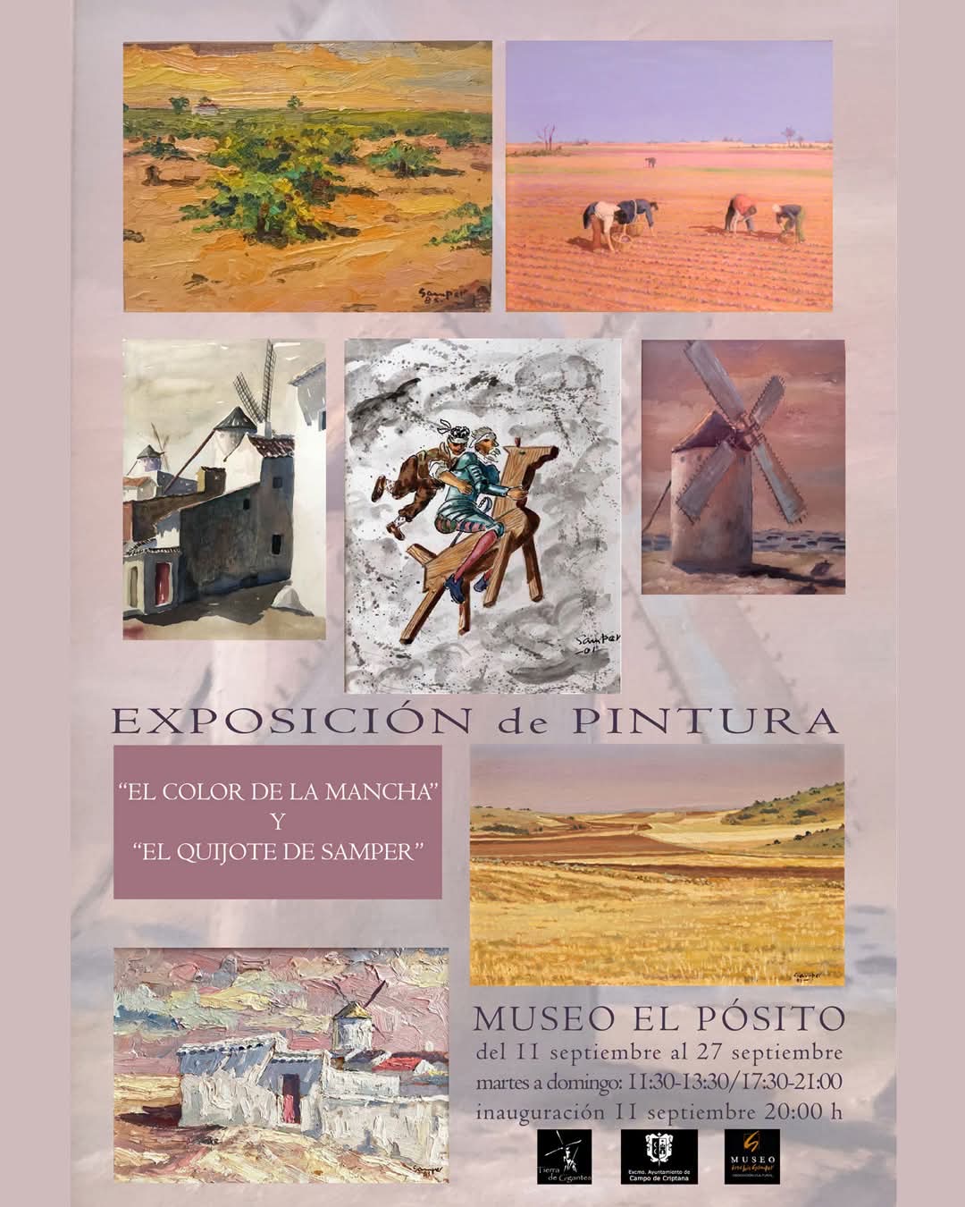 El Museo El Pósito de Campo de Criptana reúne dos miradas sobre La Mancha a través de la obra de José Luis Samper